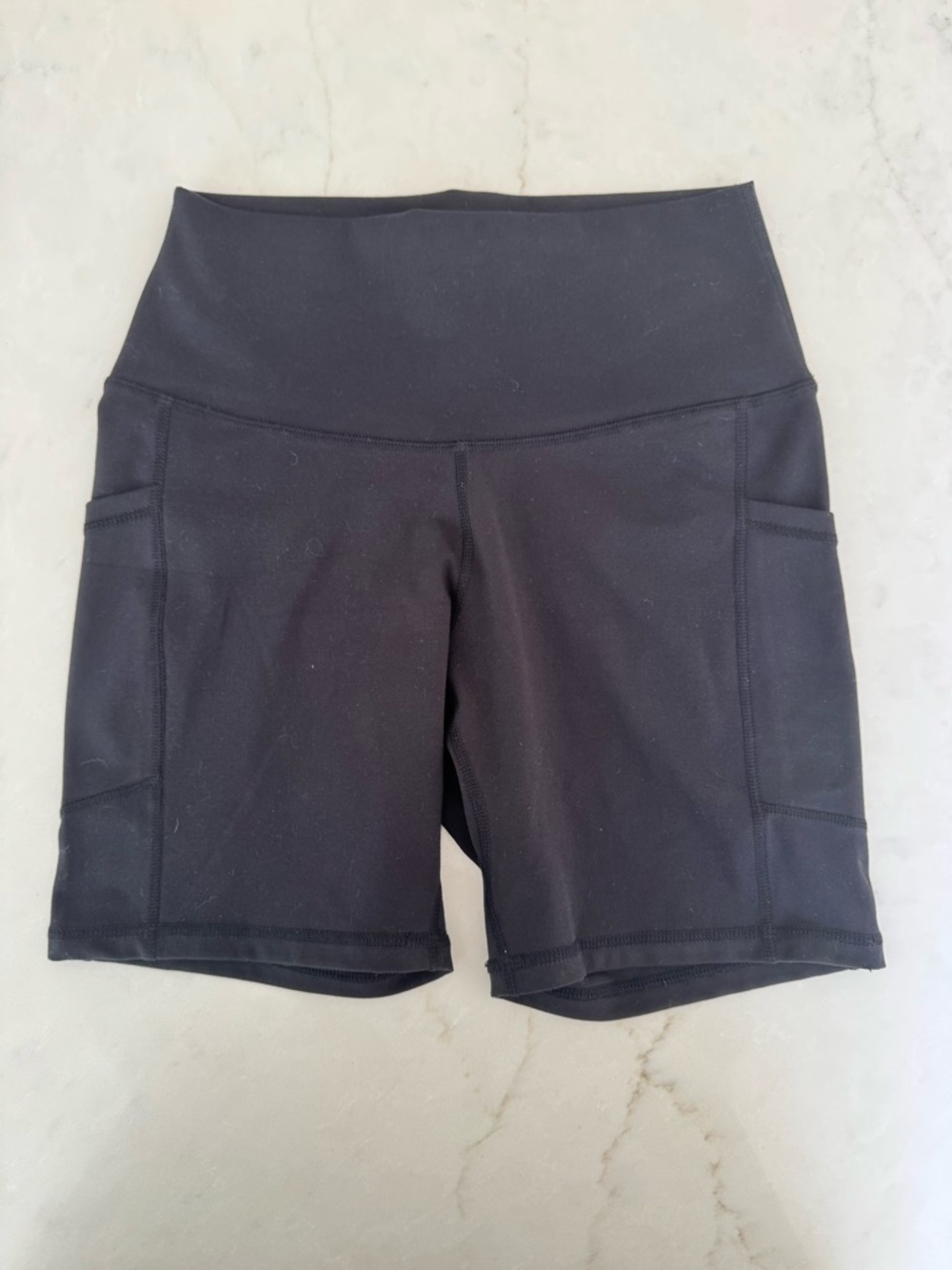 Colorfulkoala Black Biker Shorts Pockets High Rise Medium